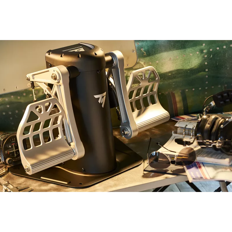 Thrustmaster TPR Rudder Μαύρο, Ασημί USB Flight Sim Αναλογικό PC