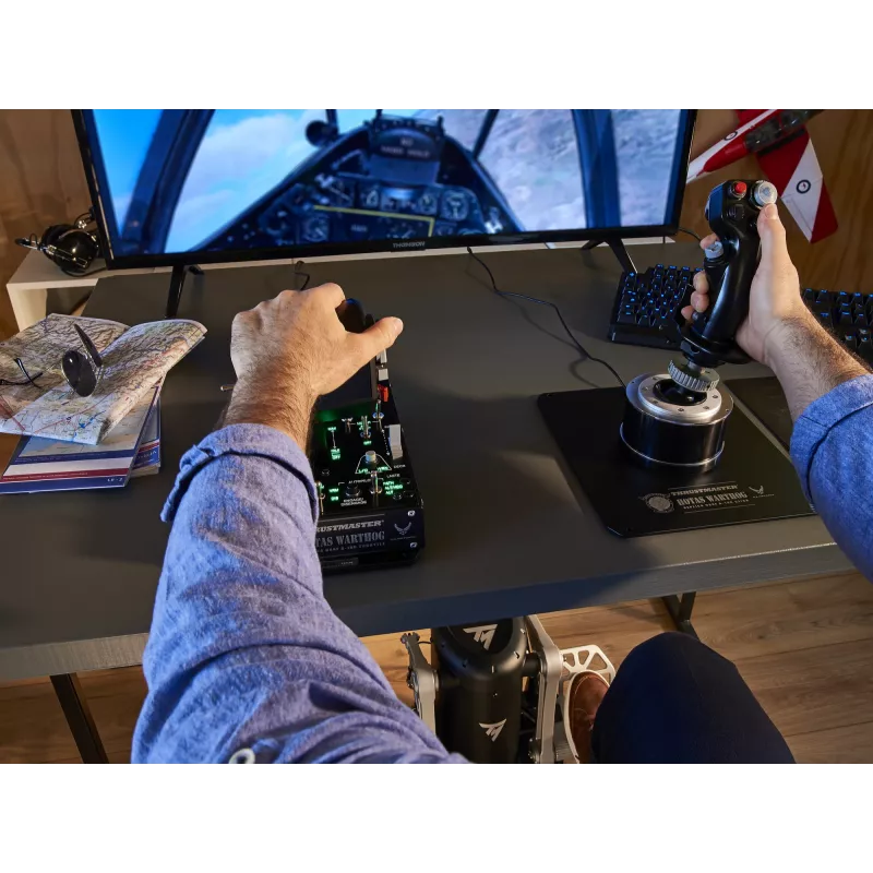 Thrustmaster TPR Rudder Μαύρο, Ασημί USB Flight Sim Αναλογικό PC