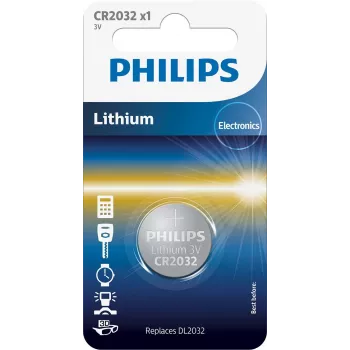 Μπαταρία Philips Minicells CR2032/01B, μπαταρία μίας χρήσης, CR2032, λιθίου, 3 V, 1 τεμ., 10 έτη