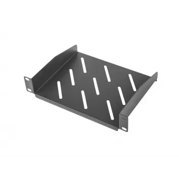 LANBERG σταθερό ράφι 10 ιντσών 1HE/254x180mm μέγιστο φορτίο έως 20kg μαύρο