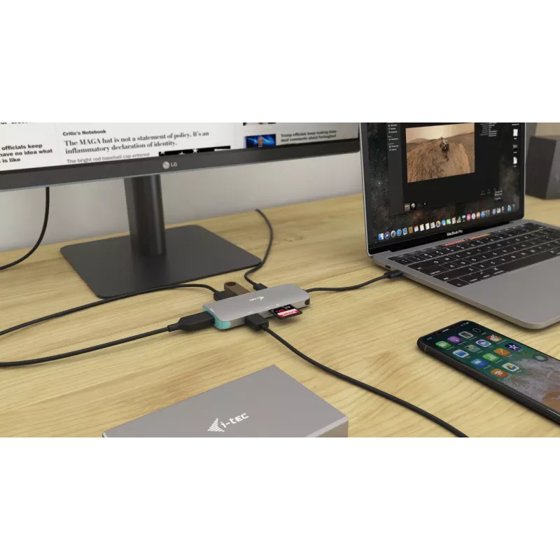 Σταθμός σύνδεσης i-tec Metal USB-C Nano Dock 4K HDMI + Power Delivery 100 W