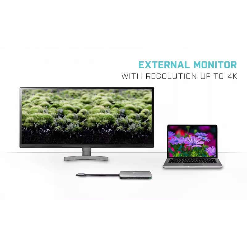 Σταθμός σύνδεσης i-tec Metal USB-C Nano Dock 4K HDMI + Power Delivery 100 W