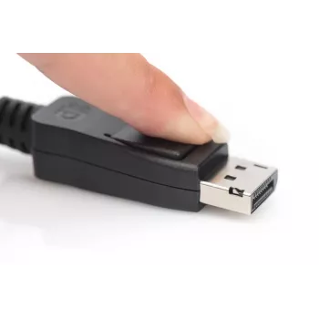 DIGITUS καλώδιο DisplayPort, M/M, 2 m με κλείδωμα, Ultra HD 8K, Έκδ. 1.3/1.4, Standard