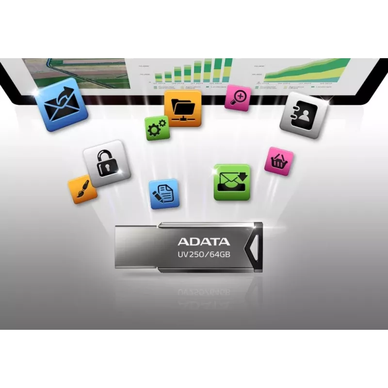 ADATA UV250 USB Stick 32 GB USB Type-A 2.0 ασημί