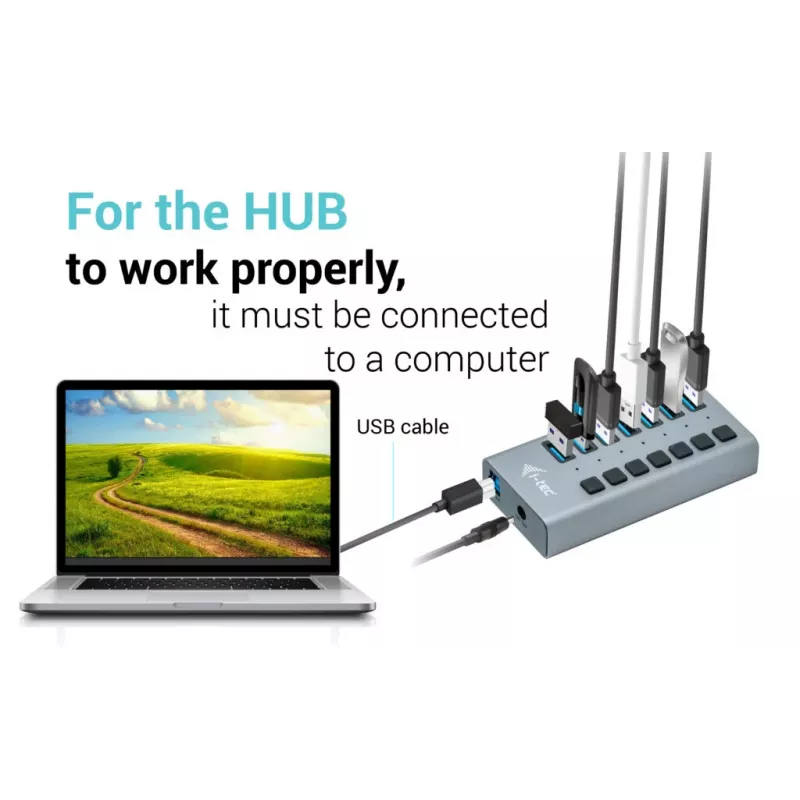 i-tec USB 3.0 Charging HUB 7port + Τροφοδοτικό 36 W