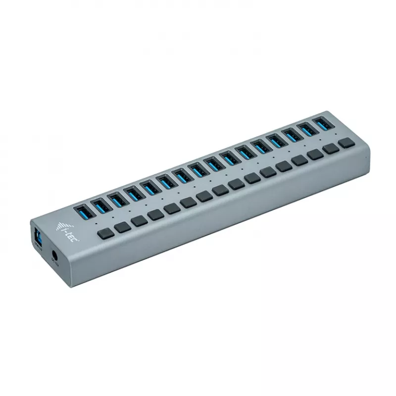 i-tec USB 3.0 Hub φόρτισης 16 θυρών + τροφοδοτικό 90 W