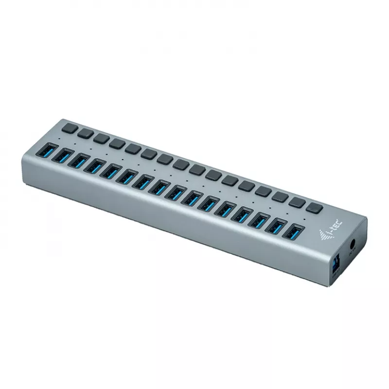 i-tec USB 3.0 Hub φόρτισης 16 θυρών + τροφοδοτικό 90 W