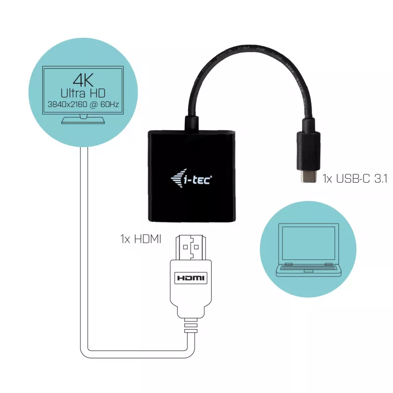 i-tec USB-C HDMI αντάπτορας 4K/60 Hz