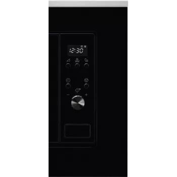 Electrolux LMS2203EMX εντοιχιζόμενος απλός φούρνος μικροκυμάτων, 20 l, 700 W, μαύρο/ανοξείδωτο ατσάλι (59,5×34,7×38,8 cm)