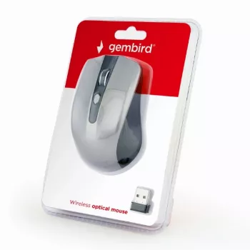 GEMBIRD Ασύρματο οπτικό ποντίκι MUSW-4B-04-BG – 4 κουμπιά Μαύρο/Spacegrau