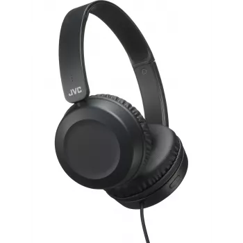 Headset JVC Powerful Sound Ενσύρματο On Ear Μαύρο, Ενσύρματο, 10 - 26000 Hz, Κλήσεις/Μουσική, 140 g, Headset, Μαύρο
