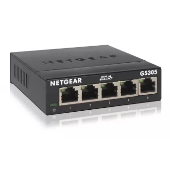 NETGEAR GS305 Unmanaged L2 Gigabit Ethernet (10/100/1000) Μαύρο