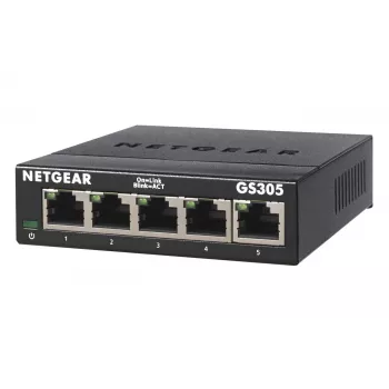 NETGEAR GS305 Unmanaged L2 Gigabit Ethernet (10/100/1000) Μαύρο