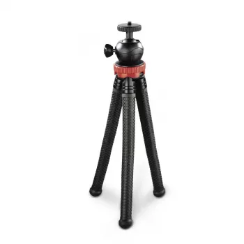 Hama „FlexPro“ Τρίποδο Smartphone/Action-Camera 3 Πόδια Μαύρο, Κόκκινο