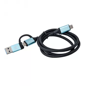 Καλώδιο USB-C σε USB-C με ενσωματωμένο προσαρμογέα USB 3.0 i-tec C31USBCACBL