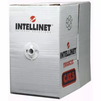 Καλώδιο δικτύου Cat6 χύδην Intellinet, 23 AWG, συμπαγές σύρμα, 305 m, γκρι, CCA, U/UTP, κουτί