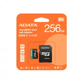 MicroSDXC ADATA Premier Pro 256GB UHS-I μοντέλο AUSDX256GUI3V30SA2-RA1