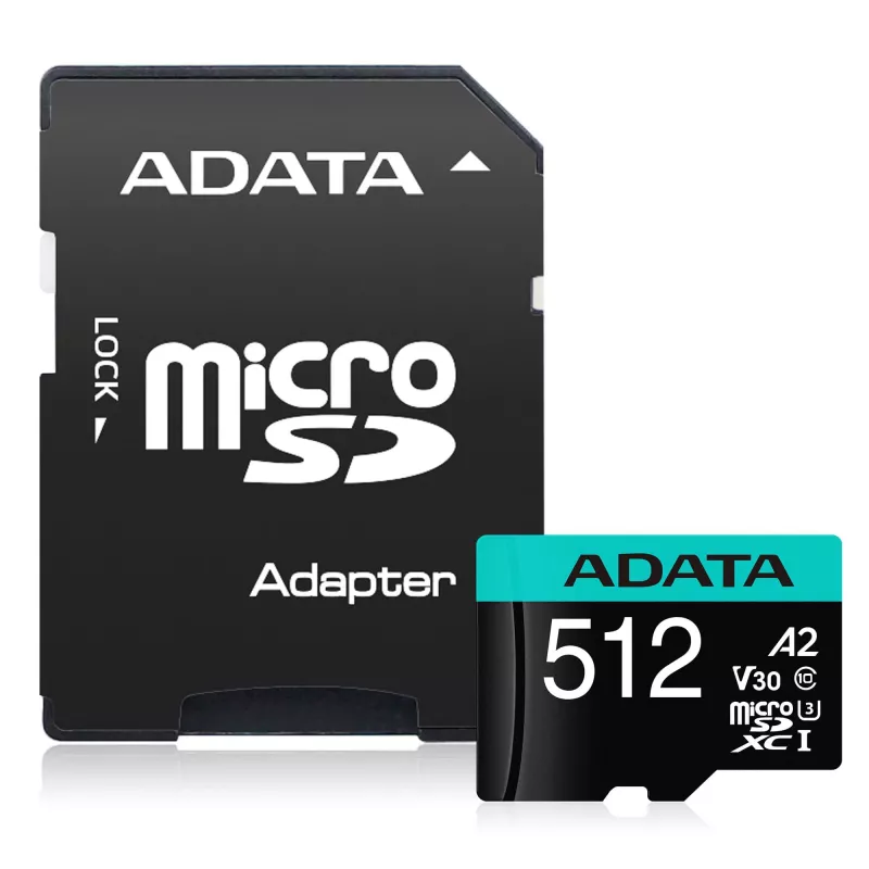Μνήμη flash ADATA 512GB MicroSDXC Class 10 Premier Pro
