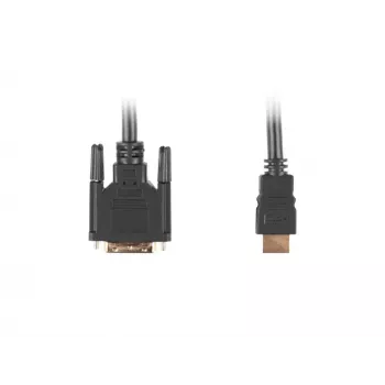 Προσαρμογέας καλωδίου βίντεο LANBERG HDMI Type-A (αρσενικό) σε DVI-D (αρσενικό), 1,8 m, μαύρο, μέγιστη ανάλυση 1920 x 1200