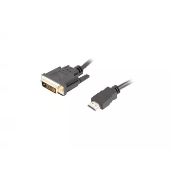 Καλώδιο LANBERG Hdmi(m)->DVI-d(m)(24+1) Dual Link με επιχρυσωμένες υποδοχές 4k - 1.8m μαύρο