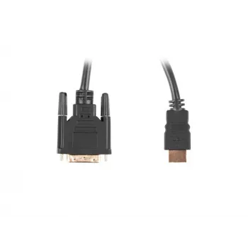 Καλώδιο LANBERG Hdmi(m)->DVI-d(m)(24+1) Dual Link με επιχρυσωμένες υποδοχές 4k - 3m μαύρο