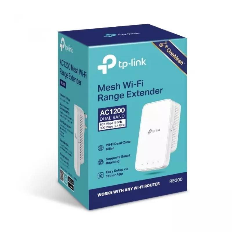 Επαναλήπτης δικτύου TP-Link AC1200 Mesh Wi-Fi Range Extender