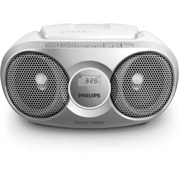 Φορητό στερεοφωνικό σύστημα Philips AZ215S/12 3 W FM ασημί