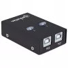 Διακόπτης κοινής χρήσης USB MANHATTAN 162005, USB 2.0 Type-B, 2 θύρες, 480 Mbit/s, καλώδιο 1,5 m, λευκό