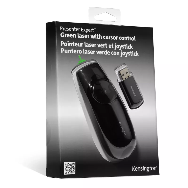Kensington Presenter Expert – Ασύρματος έλεγχος κέρσορα με πράσινο λέιζερ