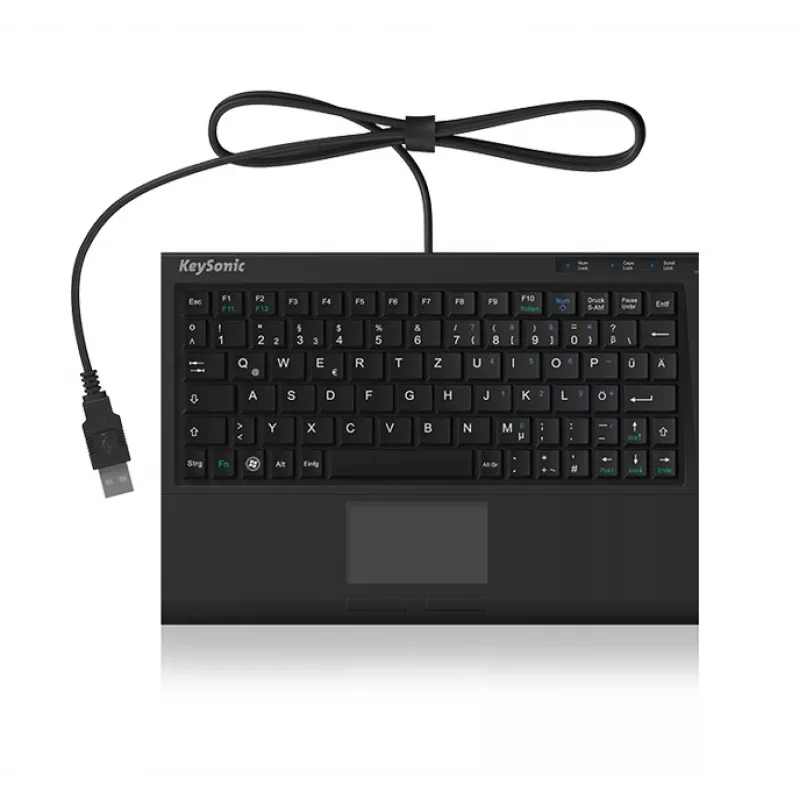 KeySonic ACK-3410 (US) πληκτρολόγιο γραφείου USB αγγλικό ΗΠΑ μαύρο