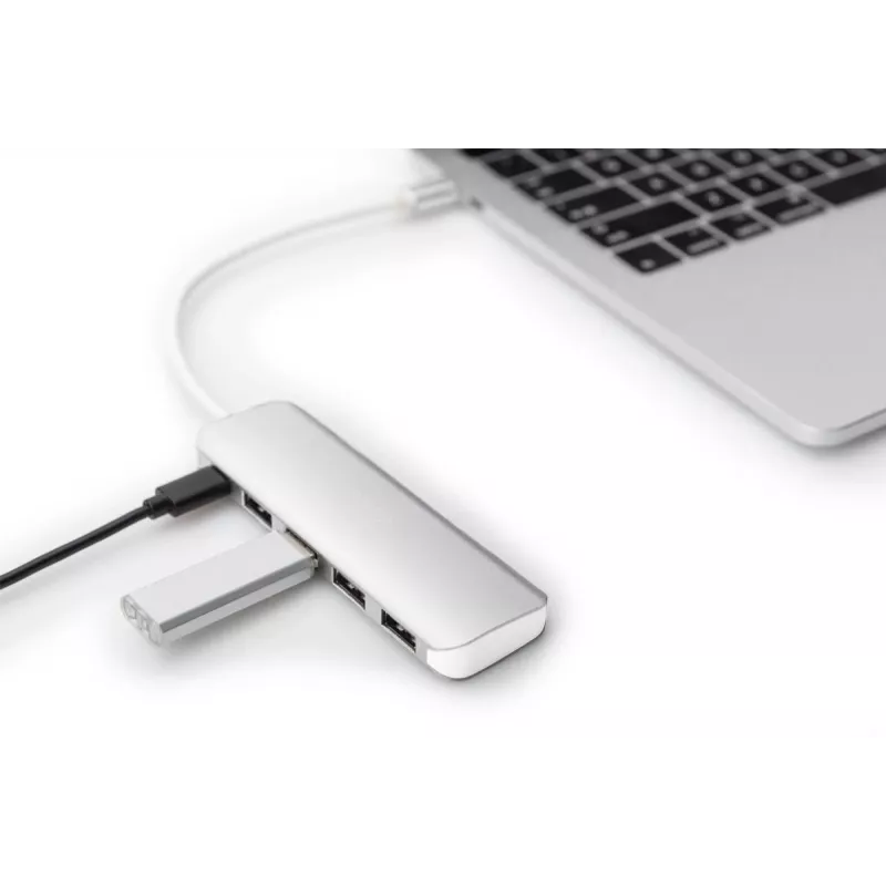 DIGITUS USB-C HUB 4-Port PD 4x USB 3.0, 1x PD Charging, γκρι
