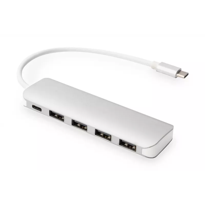 DIGITUS USB-C HUB 4-Port PD 4x USB 3.0, 1x PD Charging, γκρι