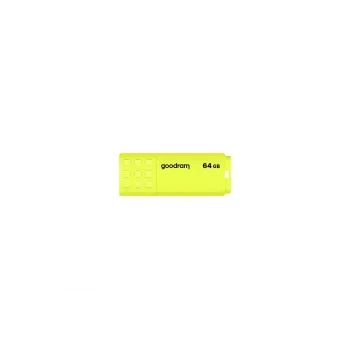 USB flash drive GOODRAM UME2 64 GB USB Type-A 2.0, κίτρινο, χωρίς καπάκι, πλαστικό