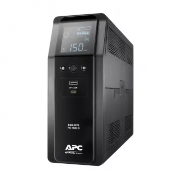 APC Back-UPS Pro, 1600VA/960W, Tower, 230V, 8x πρίζες IEC C13, ημιτονοειδής κυματομορφή, AVR, θύρες USB Type A + C, LCD, μπαταρία αντικαθιστώμενη από τον χρήστη