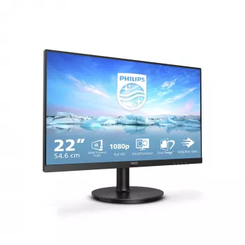 Philips V Line 221V8A/00 Οθόνη υπολογιστή 54,6 cm (21,5 inch) 1920 x 1080 Pixel Full HD LED Μαύρη