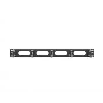 Πάνελ διαχείρισης καλωδίων LANBERG AK-1205-B, 1U Μεταλλικό, πλάτος 19 inch (482,6 mm), βάθος 80 mm, μαύρο