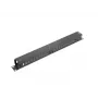 Πάνελ οδήγησης καλωδίων Rack LANBERG AK-1201-B – 1U Μεταλλικό, 19 inch (48,3 cm), βάθος 67,5 mm, μαύρο