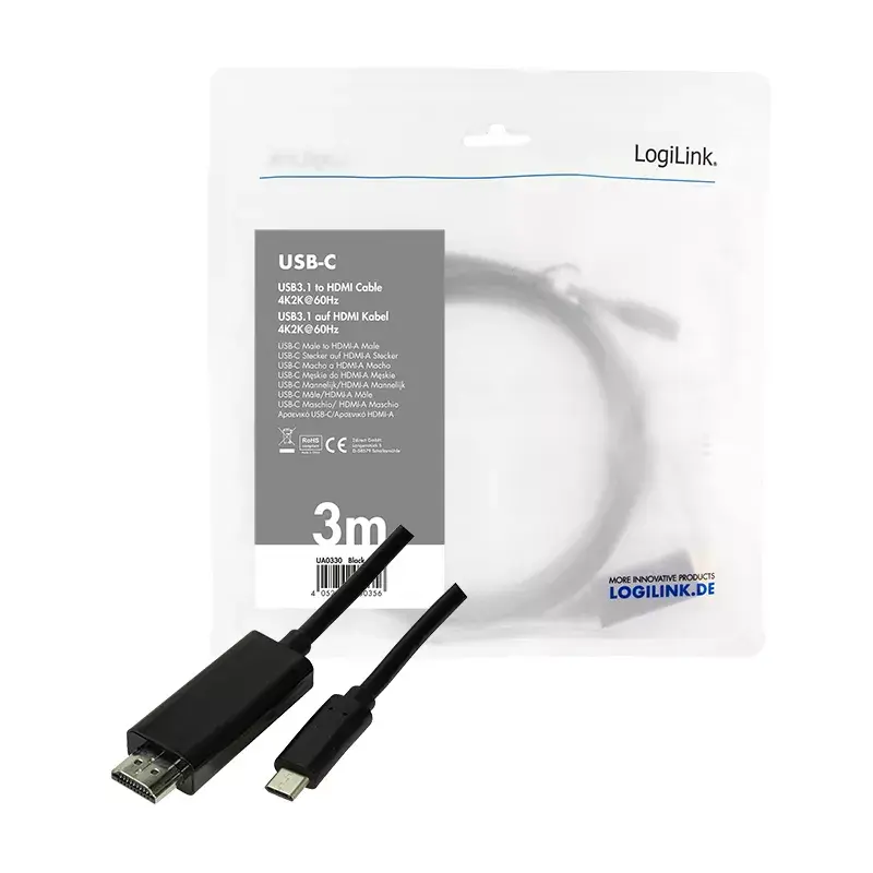 Προσαρμογέας γραφικών USB LogiLink UA0330 Μαύρο