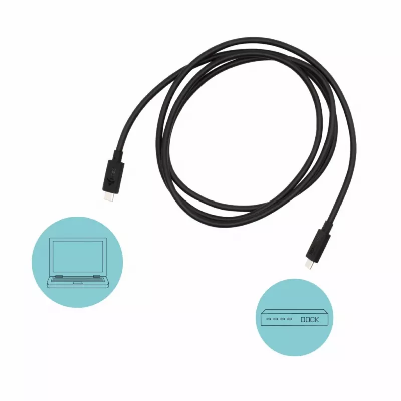 i-tec Thunderbolt 3 – Καλώδιο Class, 40 Gbit/s, 100 W Power Delivery, συμβατό με USB-C, 150 cm