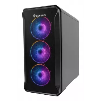 GENESIS Irid 503 ARGB Micro Tower μαύρο, διαφανές