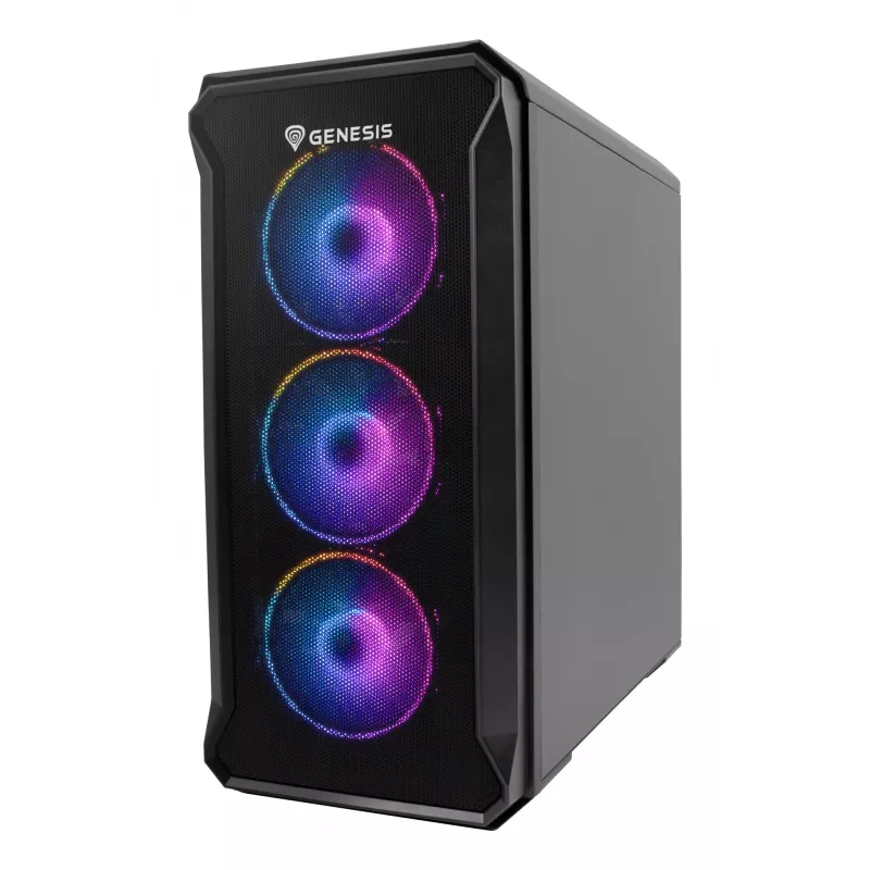 GENESIS Irid 503 ARGB Micro Tower μαύρο, διαφανές