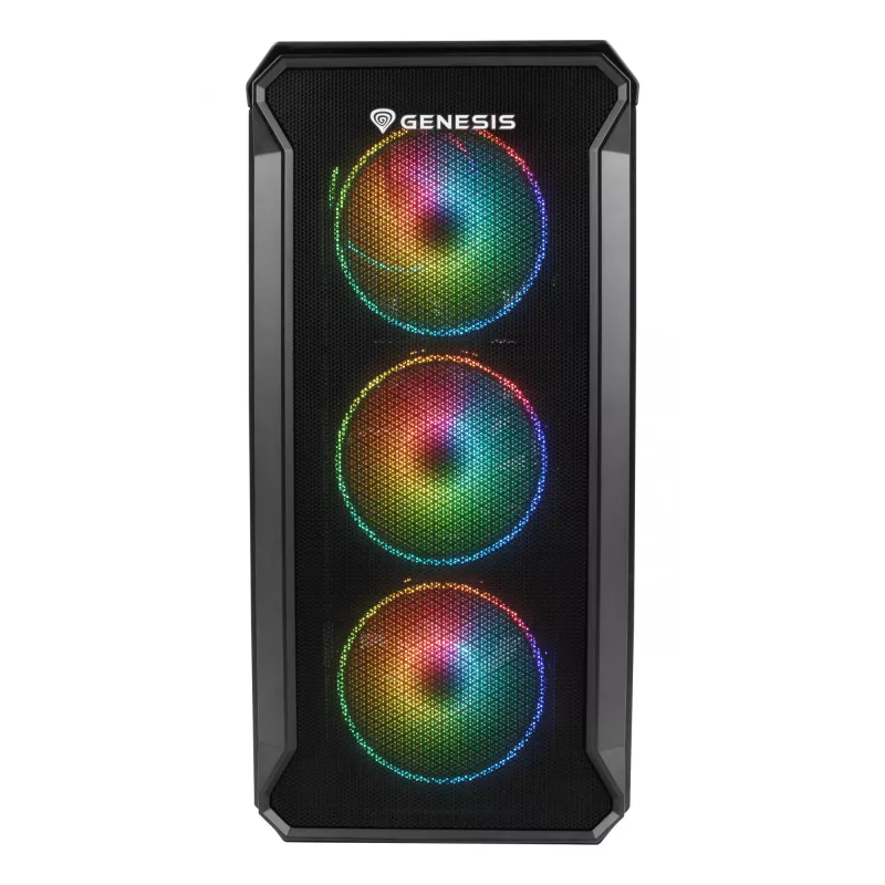 GENESIS Irid 503 ARGB Micro Tower μαύρο, διαφανές
