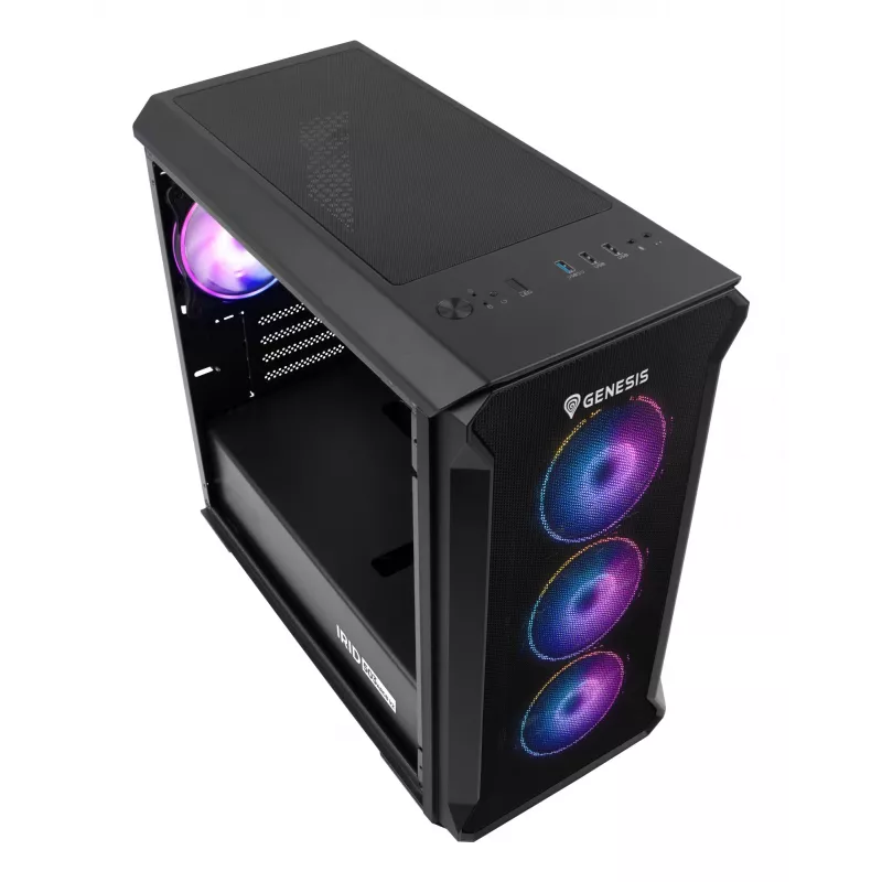GENESIS Irid 503 ARGB Micro Tower μαύρο, διαφανές