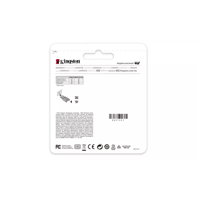 Kingston Technology MobileLite Plus αναγνώστης καρτών USB 3.2 Gen 1 (3.1 Gen 1) Type-A μαύρο