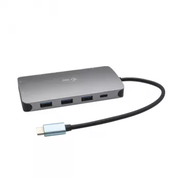 Docking Station i-tec Metal USB-C Travel Nano Dock HDMI/VGA με LAN + Power Delivery 100 W
