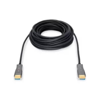 DIGITUS Καλώδιο Οπτικών Ινών HDMI AOC, Type A M/M, 15m UHD 4K@60Hz, CE, μαύρο