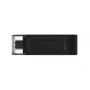 Kingston Technology DataTraveler 64GB USB-C 3.2 Gen 1 70, 64 GB, USB Type-C, 3.2 Gen 1 (3.1 Gen 1), Καπάκι, 7 g, Μαύρο