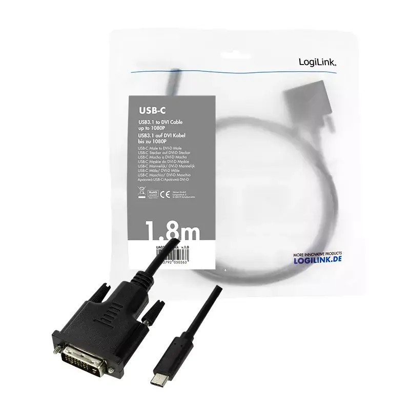 Αντάπτορας Γραφικών USB LogiLink UA0331 Μαύρο