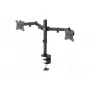 DIGITUS Univer.dual Monitor Clamp Mount 17-32in 2x 8kg (max.) Μαύρο