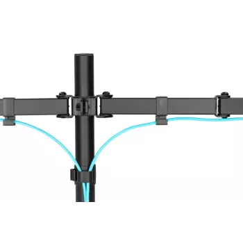 DIGITUS Univer.dual Monitor Clamp Mount 17-32in 2x 8kg (max.) Μαύρο